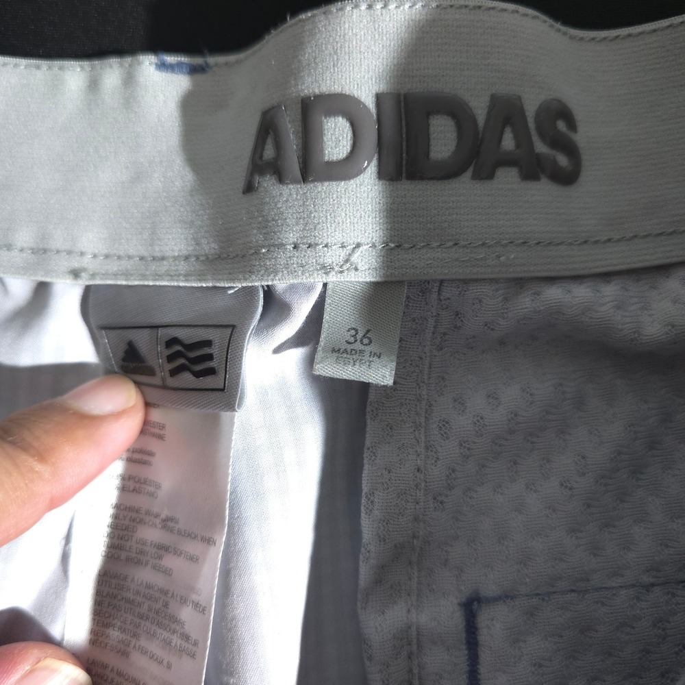 Adidas Golf Shorts Mens Size 36 Gingham Athletic Casual Lightweight Waistband‎ - Picture 11 of 15